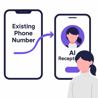 Keep your existing phone number with call forwarding